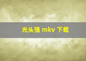 光头强 mkv 下载